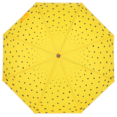 Зонт складной женский полуавтоматический Flioraj 100409 FJ желтый