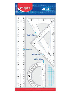 Набор чертежных инструментов Maped "Start", 4 предмета