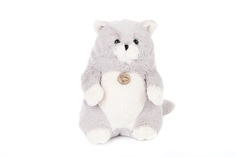 Мягкая игрушка Lapkin Толстый кот 39 см серый