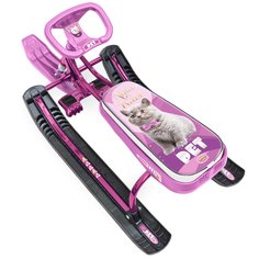 Снегокат Nika Kids с детским рисунком 4-7 лет 42 х 49 х 110 см в ассортименте
