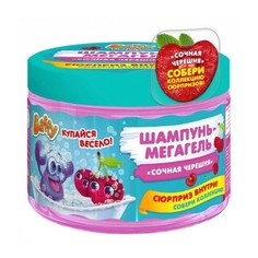 Шампунь-мегагель Baffy детский с сюрпризом Сочная черешня, 300 мл. D0151-C