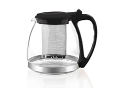 Заварочный чайник GLORIA 1000мл (черный) пласт.корп.стекло метал.фильтр 80101