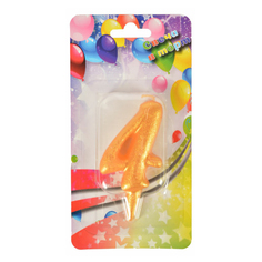 Свеча праздничная Дон Баллон Цифра 4 7 см