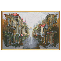 Набор для вышивания NOVA SLOBODA "Город для двоих" 40x26 см Нова Слобода