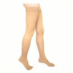 Чулки компрессионные Интекс ИЧЖ 1 класс с ажурной силиконовой резинкой бежевый M-EW Intex