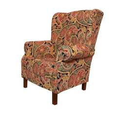 Кресло La Neige Огурцы Пейсли Бута GD-G6, розовый/коричневый/красный