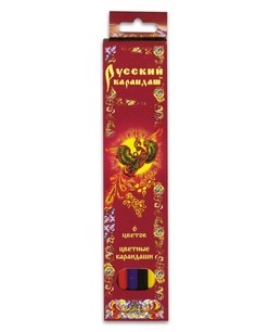 Карандаши цветные СКФ Сибирский кедр. Сказки шестигран. 6 цв