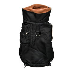 Жилет для собак Puppia Tomas , утеплённый, унисекс, черный, XL, длина спины 35.5 см