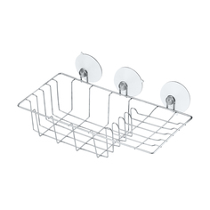 Полка-корзина для ванной комнаты с мыльницей Рыжий кот Eline-BS-1, 27 x 14 x 9 см