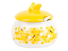 Медовница с ложкой "Honey" 13*12,5*12см. v=500мл L2520964