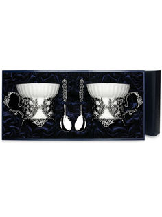 Набор чашек чайных "Симфония"+ ложки (4 предмета) АргентА