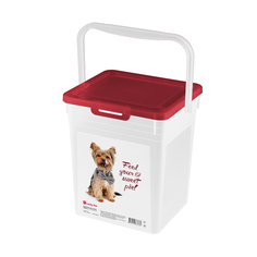 Контейнер для корма Lucky Pet Собаки, 235 x 210 x 252 мм, 8 л, бордовый