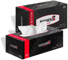 Салфетки бумажные PREMIUM серия Black&White Maneki