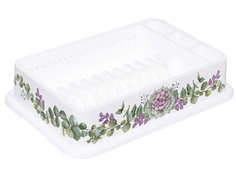 Сушилка для посуды Деко, каменная роза М 1172