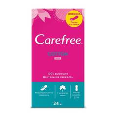Салфетки (прокладки) ежедневные воздухопроницаемые Carefree Cotton Feel Fresh 34 шт