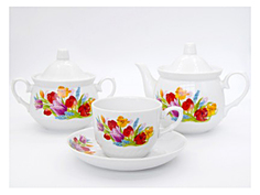 Сервиз чайный 16пр ф."Кирмаш""Майский букет" 0С2874Ф34 Добрушский фарфоровый завод