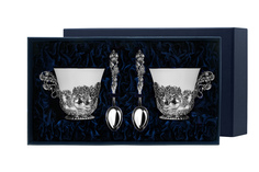 Набор чашек чайных "Натюрморт"+ ложки (4 предмета) АргентА