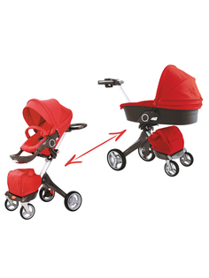 Детская коляска-трансформер 2в1 Nuovita Sogno (Rosso/Красная)