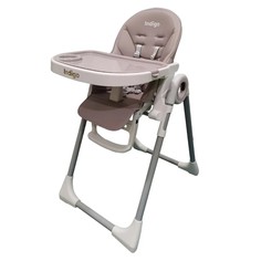 Стул для кормления Indigo comfort, q1, от 5 мес до 3 лет. серый