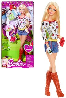 Кукла Barbie Loves Angry Birds блондинка Y8721