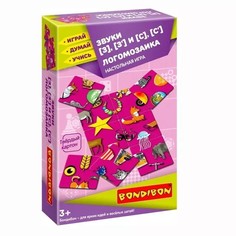 Настольная игра Bondibon Логомозаика. Звуки [з], [з] и [с], [с] ВВ4249-GW