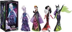 Коллекционные куклы Disney Круэлла, Злая королева, Урсула, Малефисента F5120