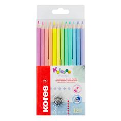 Карандаши цветные Kores Kolores Pastel 12 шт Korres