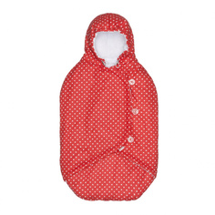 MAMMIE Кокон-конверт для новорожденного Красный горошек от 0 до 6 м. 16-12311