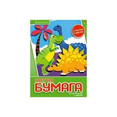 Набор цветной бумаги HOBBY TIME А4 (205 х 280 мм), 6 листов, 6 цветов на скрепке Альт