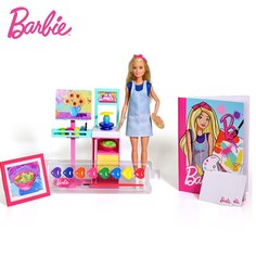Кукла Barbie маленькая художница подарочный набор FRL35
