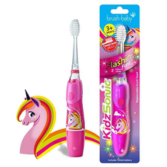 Звуковая зубная щетка Brush-Baby KidzSonic Единорог от 3 лет BRB188