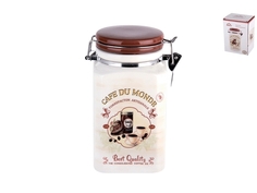 Банка для хранения 1100мл с клипсой "Кофе" HC5D39-A17 Коралл