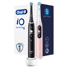 Электрическая зубная щетка Oral-B iO 6 DUO Black Lava Pink Sand
