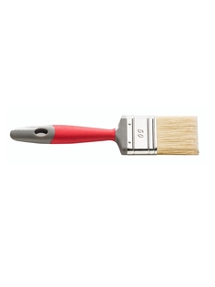 Кисть плоская, HARDY 2,5" (ширина 60 мм), натуральная светлая щетина, деревянная ручка