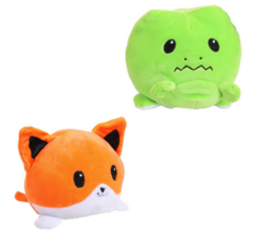 Перевертыши Фэнтези, Динозавр/Лиса, игрушка мягкая, 12 см. Junfa Toys