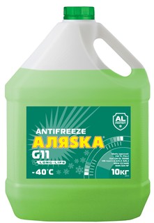 Антифриз Аляска Long Life G11 зеленый 10кг Alyaska