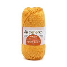 Пряжа Пехорка Крапивная 50г, 250м(100% крапива) (74 крокус), 5 мотков