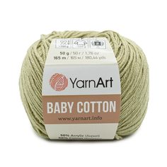 Пряжа YarnArt Baby Cotton 50г, 165м (50% хлопок, 50% акрил) (434 серая дымка), 10 мотков
