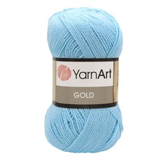 Пряжа YarnArt Gold 100г, 400м (92% акрил, 8% металлик) (9355 голубое небо), 5 мотков