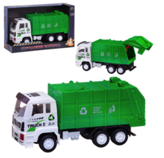 Машинка Abtoys Спецтехника Мусоровоз, инерционная 1:18