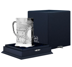 Подстаканник "Гербовый" черный + футляр АргентА