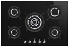Встраиваемая варочная панель газовая Smeg PV375CN Black
