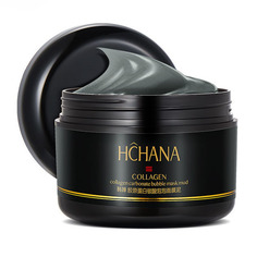 Маска для лица пузырьковая с глиной и коллагеном Hchana 100 г
