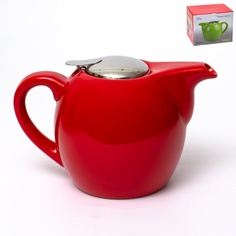 Чайник с фильтром Elrington, серия Феличита, глазурь , красный, 1300 мл