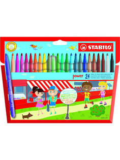 Набор фломастеров STABILO Power, 24 цвета