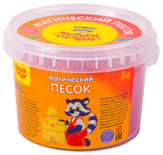Песок для лепки Мульти-Пульти Магический песок малиновый 2 формочки