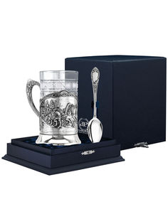 Набор для чая "Тройка" с чернением (3 предмета) АргентА