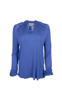 Лонгслив женский Naf Naf bent121a синий XL