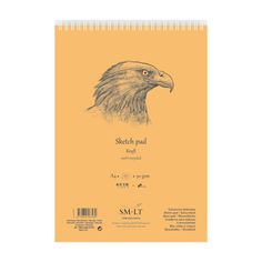 Альбом на спирали для набросков Smiltainis "Authentic Kraft", А4, 60 л
