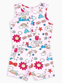 Полукомбинезон детский Веселый малыш Smile цв. розовый р. 140